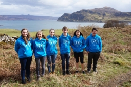 
Scottish youth participants walk through Toravaig, Isle of Skye
